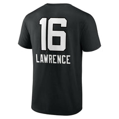 Trevor Lawrence Jacksonville Jaguars Team Wordmark Name & Number T-Shirt Black | NFL