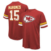 Patrick Mahomes Kansas City Chiefs Majestic Threads Name & Number Oversize Fit T-Shirt Red | NFL