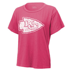 Patrick Mahomes Kansas City Chiefs Majestic Threads Women's Name & Number T-Shirt Pink | NFL