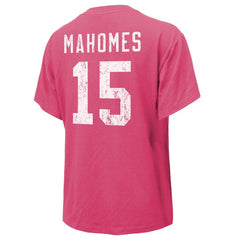 Patrick Mahomes Kansas City Chiefs Majestic Threads Women's Name & Number T-Shirt Pink | NFL