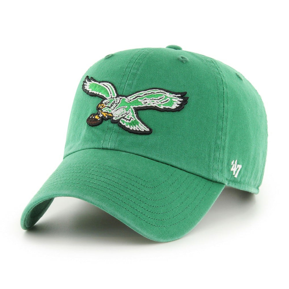 Philadelphia Eagles '47 Clean Up Adjustable Hat Kelly Green | 47 brand