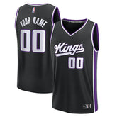 Sacramento Kings Fast Break Custom Jersey Icon Edition Black - NBA