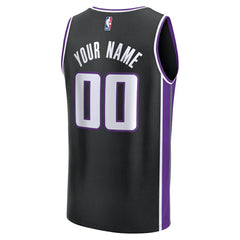 Sacramento Kings Fast Break Custom Jersey Icon Edition Black - NBA