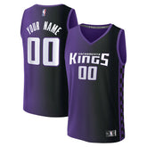 Sacramento Kings Fast Break Custom Jersey Statement Edition Purple - NBA