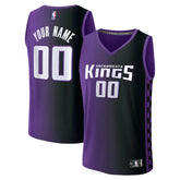 Sacramento Kings Youth Fast Break Custom Replica Jersey Purple Statement Edition - NBA