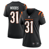 Ickey Woods Cincinnati Bengals Women's Retired Player Game Jersey Black | Nike for Sale