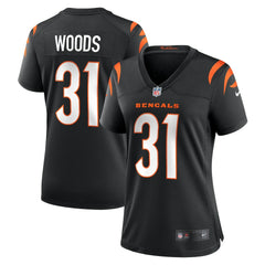 Ickey Woods Cincinnati Bengals Women's Retired Player Game Jersey Black | Nike for Sale