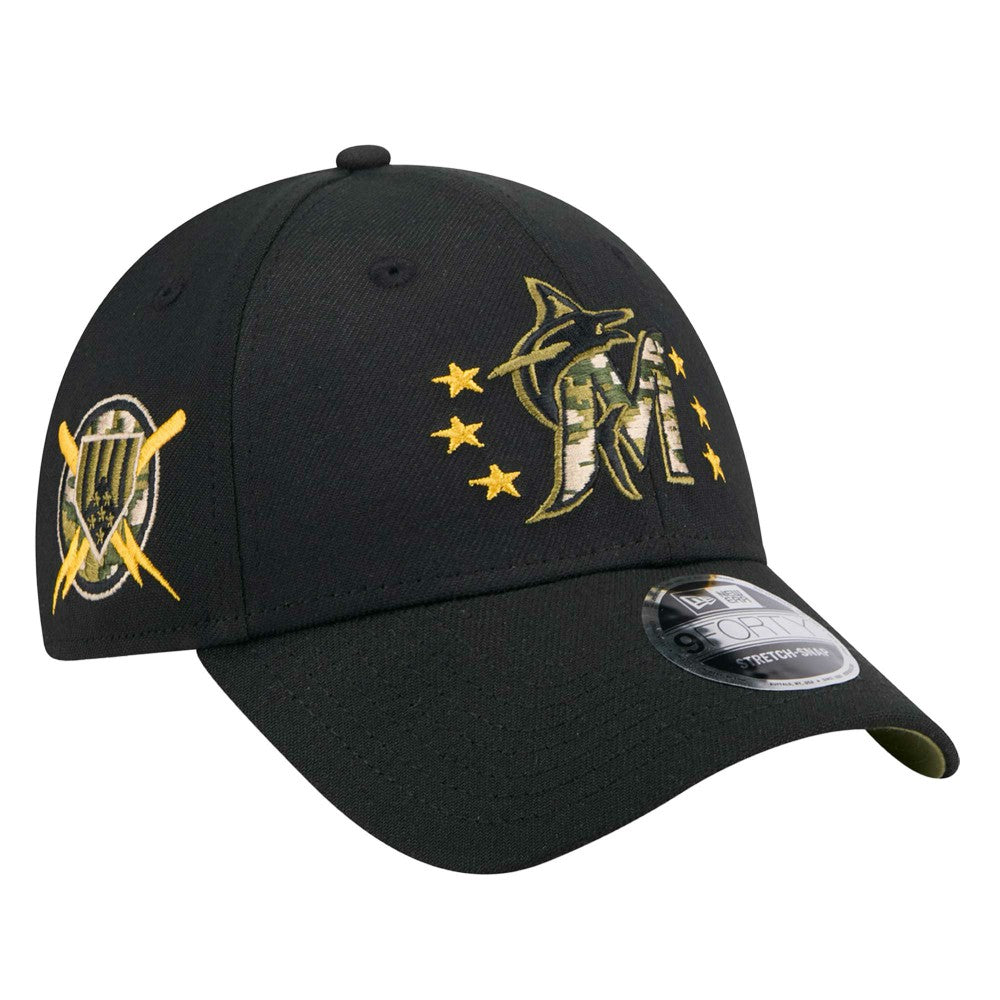 Miami Marlins New Era 2024 Armed Forces Day 9FORTY Adjustable Hat - MLB