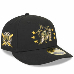 Miami Marlins New Era 2024 Armed Forces Day Low Profile 59FIFTY Fitted Hat - MLB