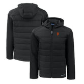 San Francisco Giants Cutter & Buck Big & Tall Evoke Hybrid Eco Softshell Recycled Full-Zip Hoodie - MLB