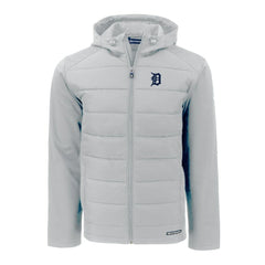 Detroit Tigers Cutter & Buck Evoke Hybrid Eco Softshell Recycled Full-Zip Hoodie - MLB