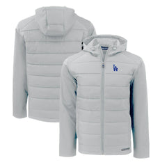 Los Angeles Dodgers Cutter & Buck Evoke Hybrid Eco Softshell Recycled Full-Zip Hoodie - MLB