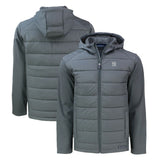 New York Yankees Cutter & Buck Evoke Hybrid Eco Softshell Recycled Full-Zip Hoodie - MLB