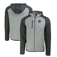 Milwaukee Brewers Cutter & Buck Mainsail Full-Zip Hooded Jacket - MLB