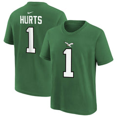 Jalen Hurts Philadelphia Eagles Preschool Player Name & Number T-Shirt Kelly Green | Nike for Sale
