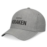 Seattle Kraken Fanatics Elements A-Frame Leather Strapback Hat - Heather Gray - NHL