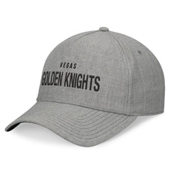 Vegas Golden Knights Fanatics Elements A-Frame Leather Strapback Hat - Heather Gray - NHL