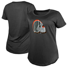 Cleveland Browns New Era Women's 2024 NFL Draft T-Shirt Charcoal | NFL