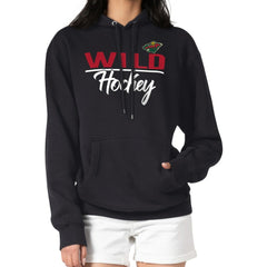 Minnesota Wild G-III 4Her by Carl Banks Women's Team Sport Tri-Blend Fleece Hoodie - Black - NHL