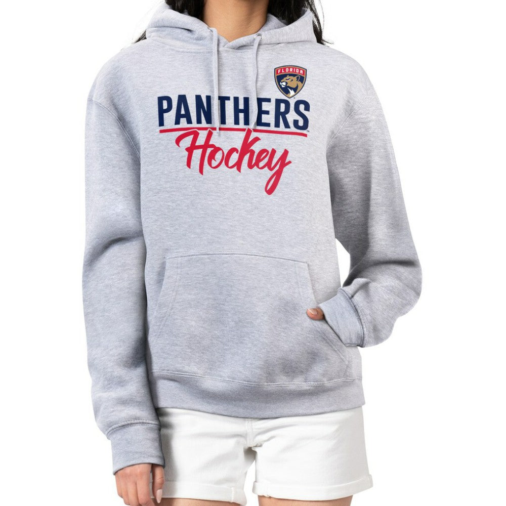 Florida Panthers G-III 4Her by Carl Banks Women's Team Sport Tri-Blend Fleece Hoodie - Heather Gray - NHL