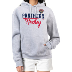 Florida Panthers G-III 4Her by Carl Banks Women's Team Sport Tri-Blend Fleece Hoodie - Heather Gray - NHL