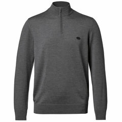 New York Jets Charles Tyrwhitt Merino Quarter-Zip Pullover Sweater Gray | NFL