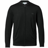 New York Jets Charles Tyrwhitt Merino Full-Zip Sweater Black | NFL