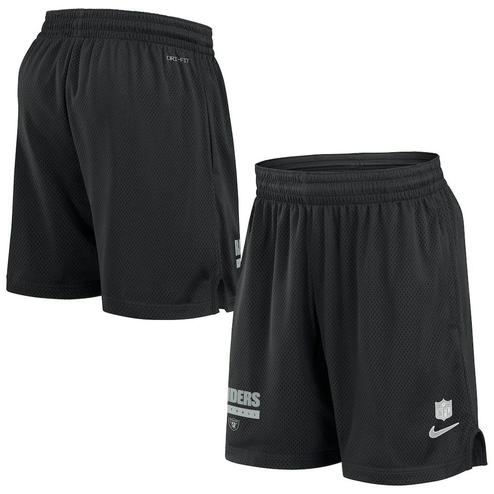 Las Vegas Raiders 2024 Sideline Performance Mesh Shorts Black | Nike for Sale