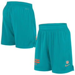 Miami Dolphins 2024 Sideline Performance Mesh Shorts Aqua | Nike for Sale