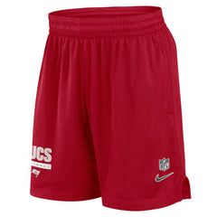 Tampa Bay Buccaneers 2024 Sideline Performance Mesh Shorts Red | Nike for Sale