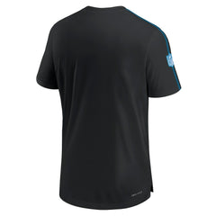 Carolina Panthers 2024 Sideline Coach UV Performance T-Shirt Black | Nike for Sale