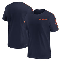 Denver Broncos 2024 Sideline Coach UV Performance T-Shirt Navy | Nike for Sale