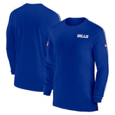 Buffalo Bills Sideline Coach UV Performance Long Sleeve T-Shirt Royal | Nike for Sale