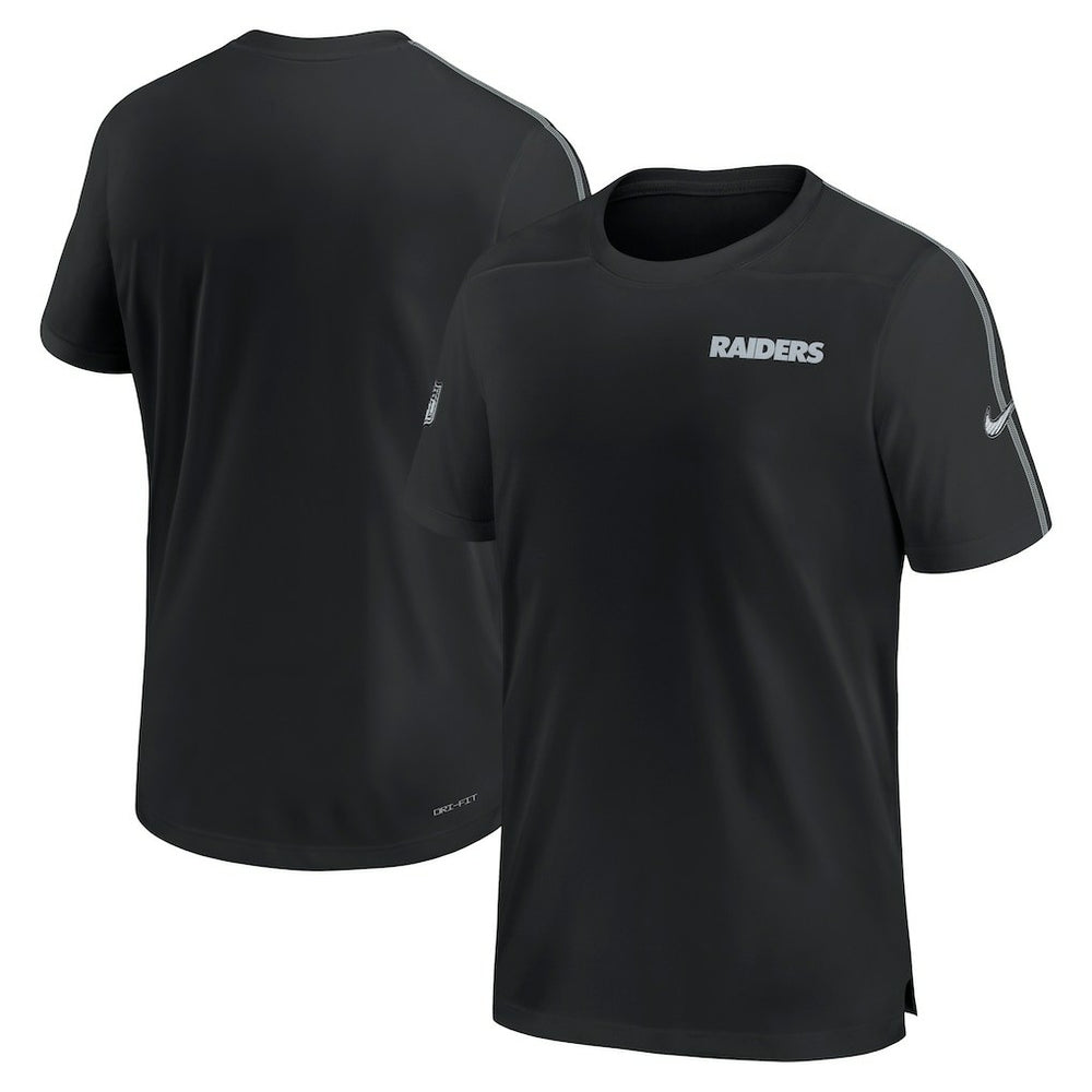 Las Vegas Raiders 2024 Sideline Coach UV Performance T-Shirt Black | Nike for Sale
