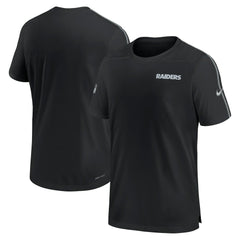 Las Vegas Raiders 2024 Sideline Coach UV Performance T-Shirt Black | Nike for Sale