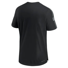 Las Vegas Raiders 2024 Sideline Coach UV Performance T-Shirt Black | Nike for Sale