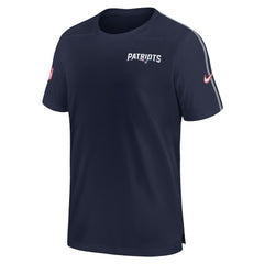 New England Patriots 2024 Sideline Coach UV Performance T-Shirt Navy | Nike for Sale