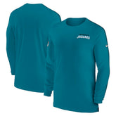Jacksonville Jaguars Sideline Coach UV Performance Long Sleeve T-Shirt Teal | Nike for Sale