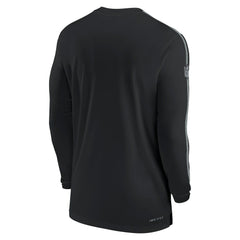 Las Vegas Raiders Sideline Coach UV Performance Long Sleeve T-Shirt Black | Nike for Sale