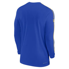 Los Angeles Rams Sideline Coach UV Performance Long Sleeve T-Shirt Royal | Nike for Sale