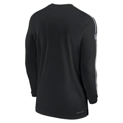 Philadelphia Eagles Sideline Coach UV Performance Long Sleeve T-Shirt Black | Nike for Sale
