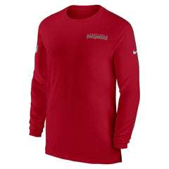 Tampa Bay Buccaneers Sideline Coach UV Performance Long Sleeve T-Shirt Red | Nike for Sale