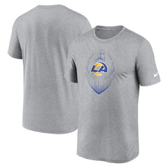 Los Angeles Rams Primetime Legend Icon Performance T-Shirt Heather Gray | Nike for Sale