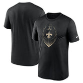 New Orleans Saints Primetime Legend Icon Performance T-Shirt Black | Nike for Sale