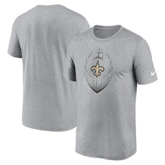 New Orleans Saints Primetime Legend Icon Performance T-Shirt Heather Gray | Nike for Sale
