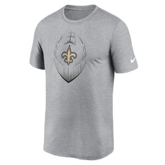 New Orleans Saints Primetime Legend Icon Performance T-Shirt Heather Gray | Nike for Sale