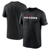 Atlanta Falcons Primetime Legend Wordmark Performance T-Shirt Black | Nike for Sale