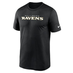 Baltimore Ravens Primetime Legend Wordmark Performance T-Shirt Black | Nike for Sale