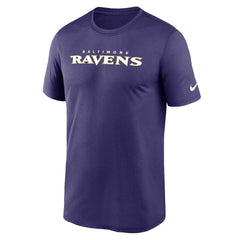 Baltimore Ravens Primetime Legend Wordmark Performance T-Shirt Purple | Nike for Sale