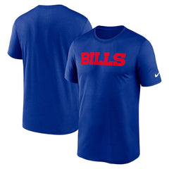 Buffalo Bills Primetime Legend Wordmark Performance T-Shirt Royal | Nike for Sale